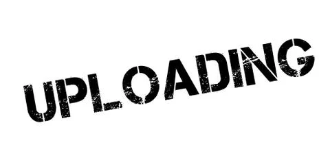 Uploading rubber stamp Stock Illustration