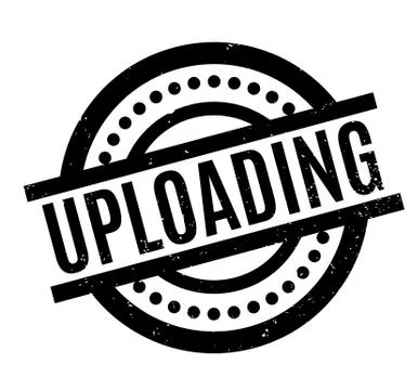 Uploading rubber stamp Stock Illustration