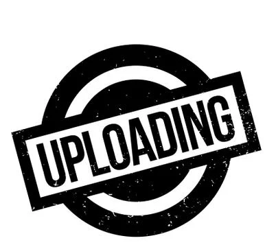 Uploading rubber stamp Stock Illustration