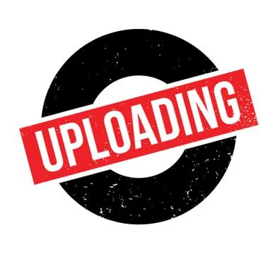 Uploading rubber stamp Stock Illustration