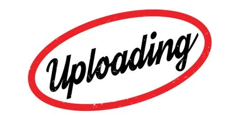Uploading rubber stamp Stock Illustration