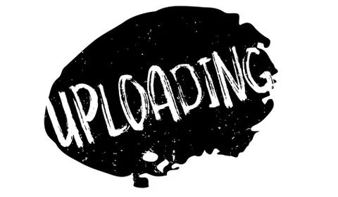 Uploading rubber stamp Stock Illustration