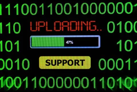 Uploading support Stock Illustration