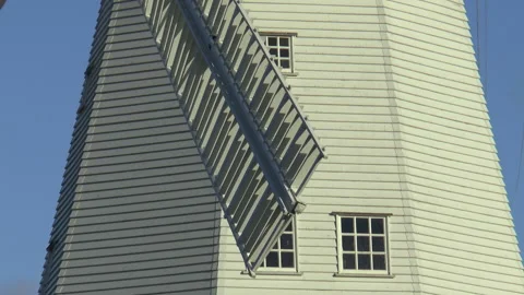 Upminster Windmill Sails And Windows Stock Footage 172495179