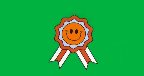 Upon appearing, rosette rotating on transparent glitch layer with swinging tails Stock Footage 317362532