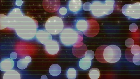 Upon clip start orbs drifting and pulsing under scrolling glitch lines, creating Stock Footage 318936990