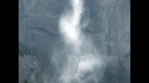 Upper and Lower Yosemite Falls 1967 Stock Footage 275847843