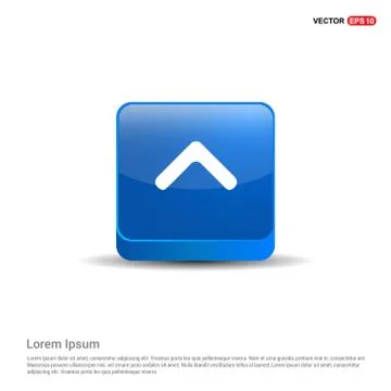 Upper Arrow Icon - 3d Blue Button イラスト素材