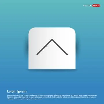 Upper Arrow Icon - Blue Sticker button イラスト素材