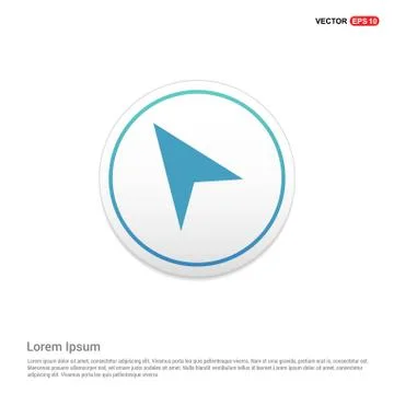 Upper Arrow Icon Hexa White Background icon template 스톡 일러스트