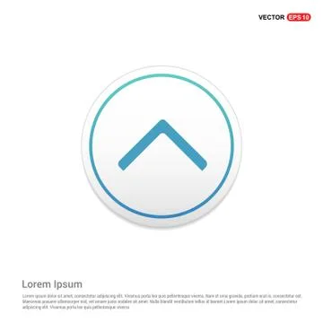 Upper Arrow Icon Hexa White Background icon template イラスト素材