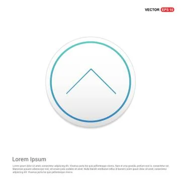 Upper Arrow Icon Hexa White Background icon template イラスト素材