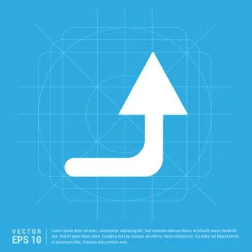 Upper Arrow Icon 스톡 일러스트