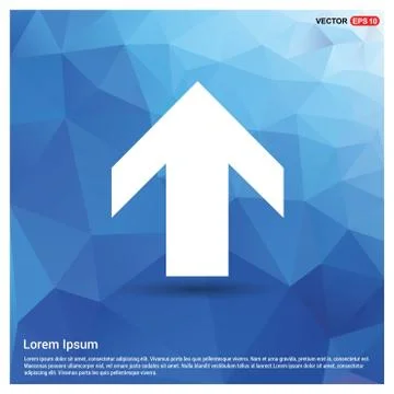 Upper Arrow Icon 스톡 일러스트