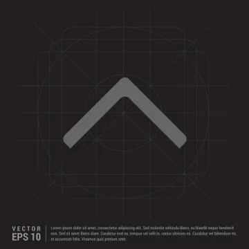 Upper Arrow Icon Illustrazione stock