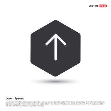 Upper Arrow Icon 스톡 일러스트