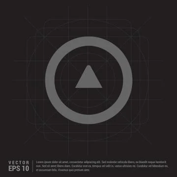 Upper Arrow Icon 스톡 일러스트