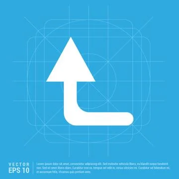 Upper Arrow Icon Illustrazione stock