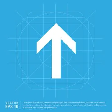 Upper Arrow Icon Illustrazione stock