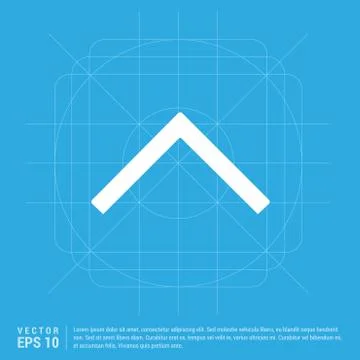 Upper Arrow Icon 스톡 일러스트