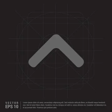 Upper Arrow Icon Illustrazione stock