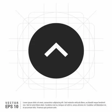 Upper Arrow Icon 스톡 일러스트
