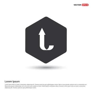 Upper Arrow Icon Illustrazione stock