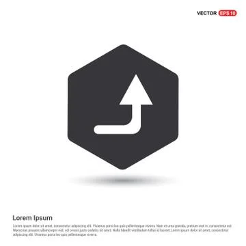 Upper Arrow Icon Illustrazione stock