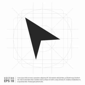 Upper Arrow Icon Illustrazione stock