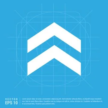 Upper Arrow Icon Illustrazione stock