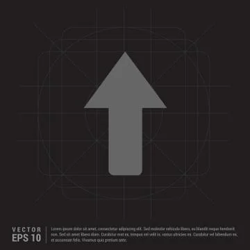 Upper Arrow Icon 스톡 일러스트