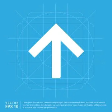 Upper Arrow Icon 스톡 일러스트