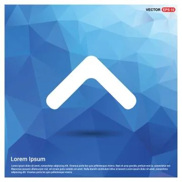 Upper Arrow Icon Illustrazione stock