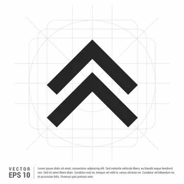 Upper Arrow Icon イラスト素材