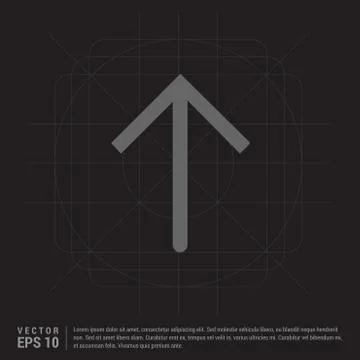 Upper Arrow Icon 스톡 일러스트