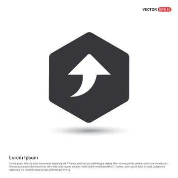 Upper Arrow Icon Illustrazione stock