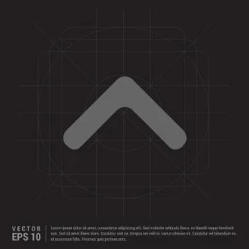 Upper Arrow Icon 스톡 일러스트