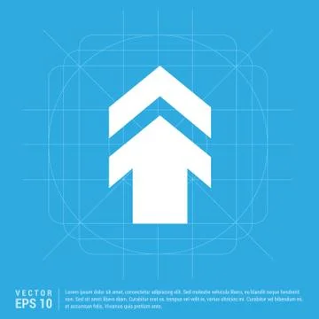 Upper Arrow Icon Stock Illustration