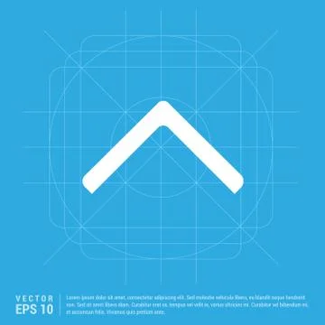 Upper Arrow Icon 스톡 일러스트