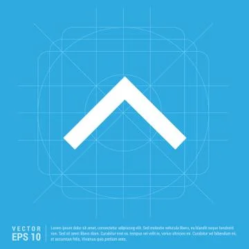 Upper Arrow Icon 스톡 일러스트