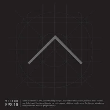 Upper Arrow Icon Stock Illustration