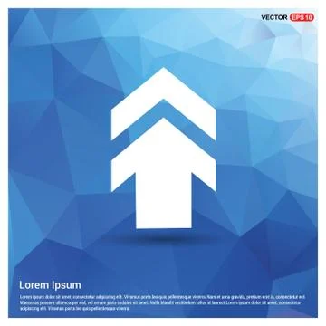 Upper Arrow Icon Illustrazione stock