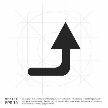 Upper Arrow Icon イラスト素材