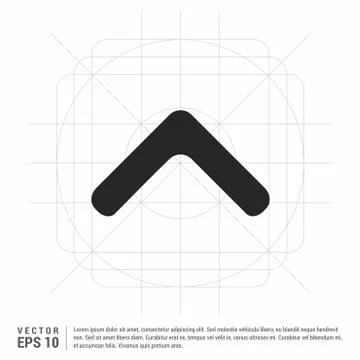 Upper Arrow Icon 스톡 일러스트