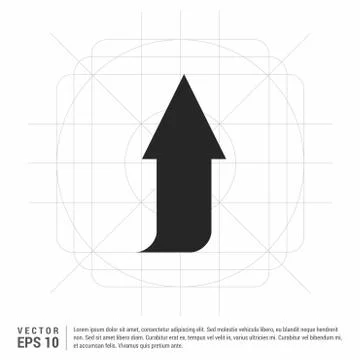 Upper Arrow Icon イラスト素材