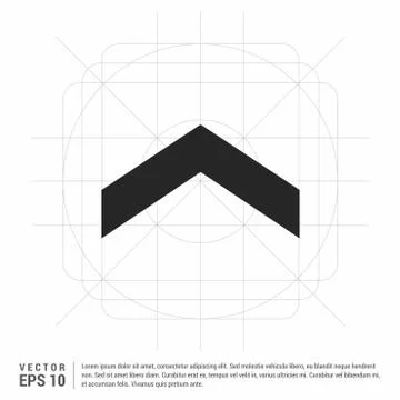 Upper Arrow Icon 스톡 일러스트