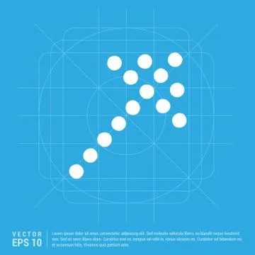 Upper Arrow Icon Illustrazione stock