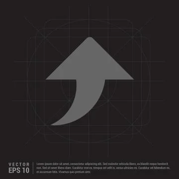 Upper Arrow Icon 스톡 일러스트
