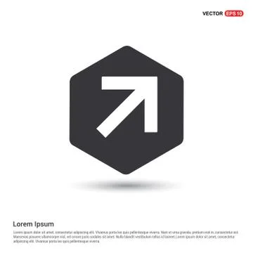 Upper Arrow Icon 스톡 일러스트