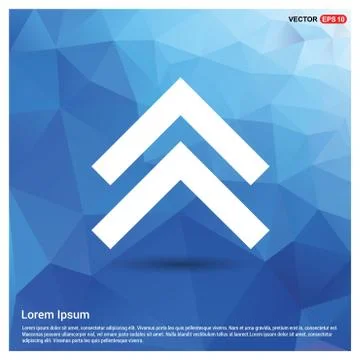 Upper Arrow Icon 스톡 일러스트